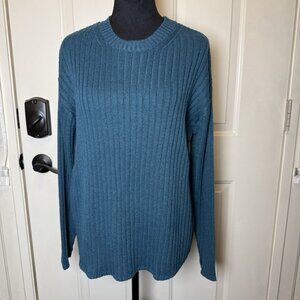 Jessica Simpson Women’s Sz M Ribbed Sweater, Teal NWT